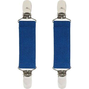Hold’Em 1” Boot Straps Leg Pant Stirrup Elastic Extra Heavy Clips - Royal Blue
